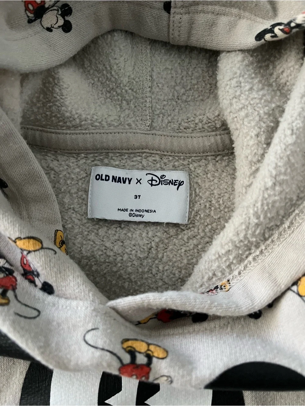 Old Navy Cream Mickey Mouse Sweatshirt & Joggers Set